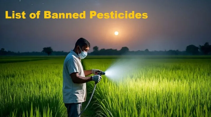 List of Banned Pesticides till 31 Mar 2024 in India
