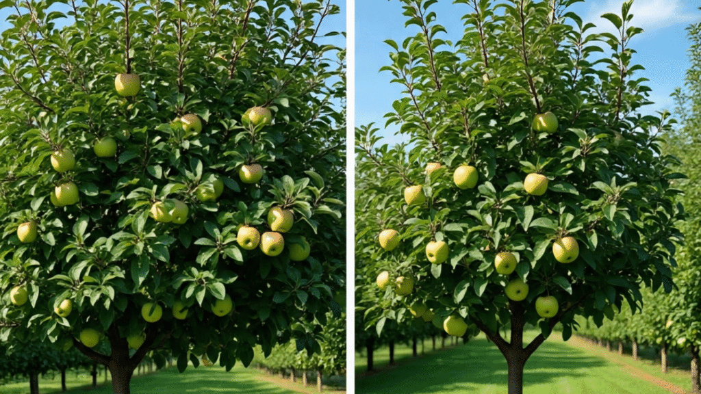 Yield Differences Between Young and Mature Fruit Trees